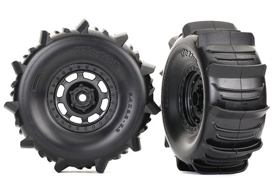 Traxxas Tires & Wheels Paddle / Desert Racer Beadlock (2)