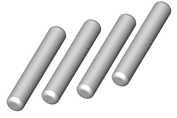 Team Corally Wheel Axle Pin 2x12 Steel (4)