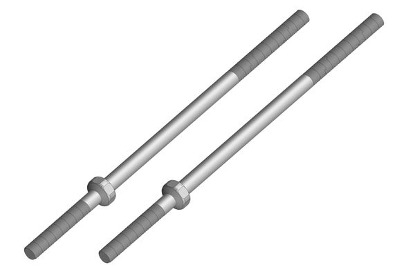 Team Corally Turnbuckle 80 mm M3 Steel (2)