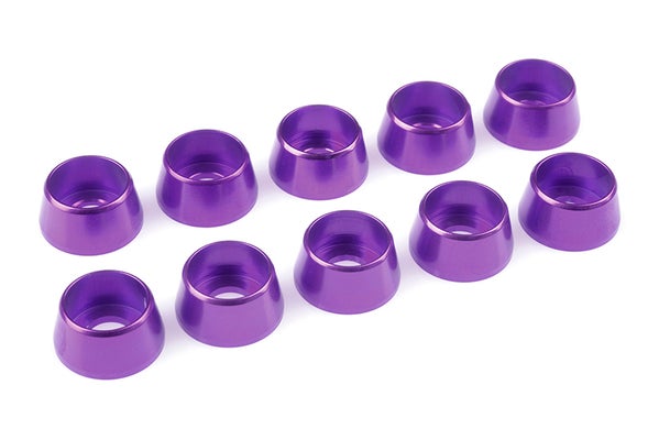 Team Corally Aluminium Washer for M5 Socket Head Screws OD=12mm Purple (10)