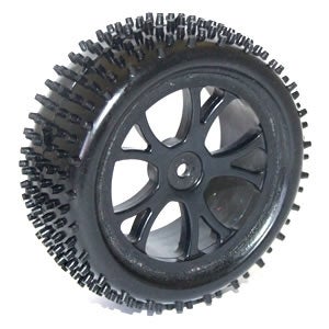 FTX Vantage Front Buggy Tyre Mounted On Wheels - Black (2)