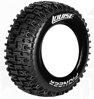 Louise SC - Pioneer SC Tyre With Black Rim For Team Associated SC10 4x4 (Mounted) - Soft (2)