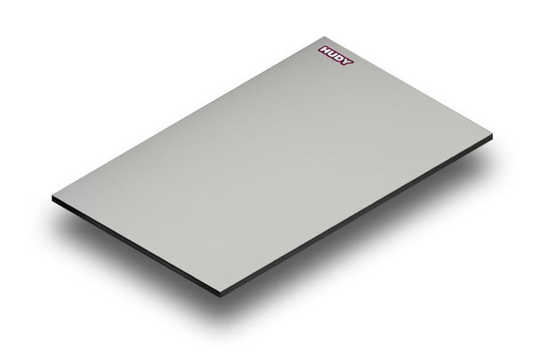 Hudy Flat Set-Up Board 1/8 On-Road - Lightweight - Grey