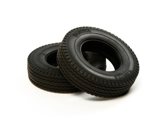 Tamiya Tractor Truck Tires - 22mm - Hard - (2 pcs)