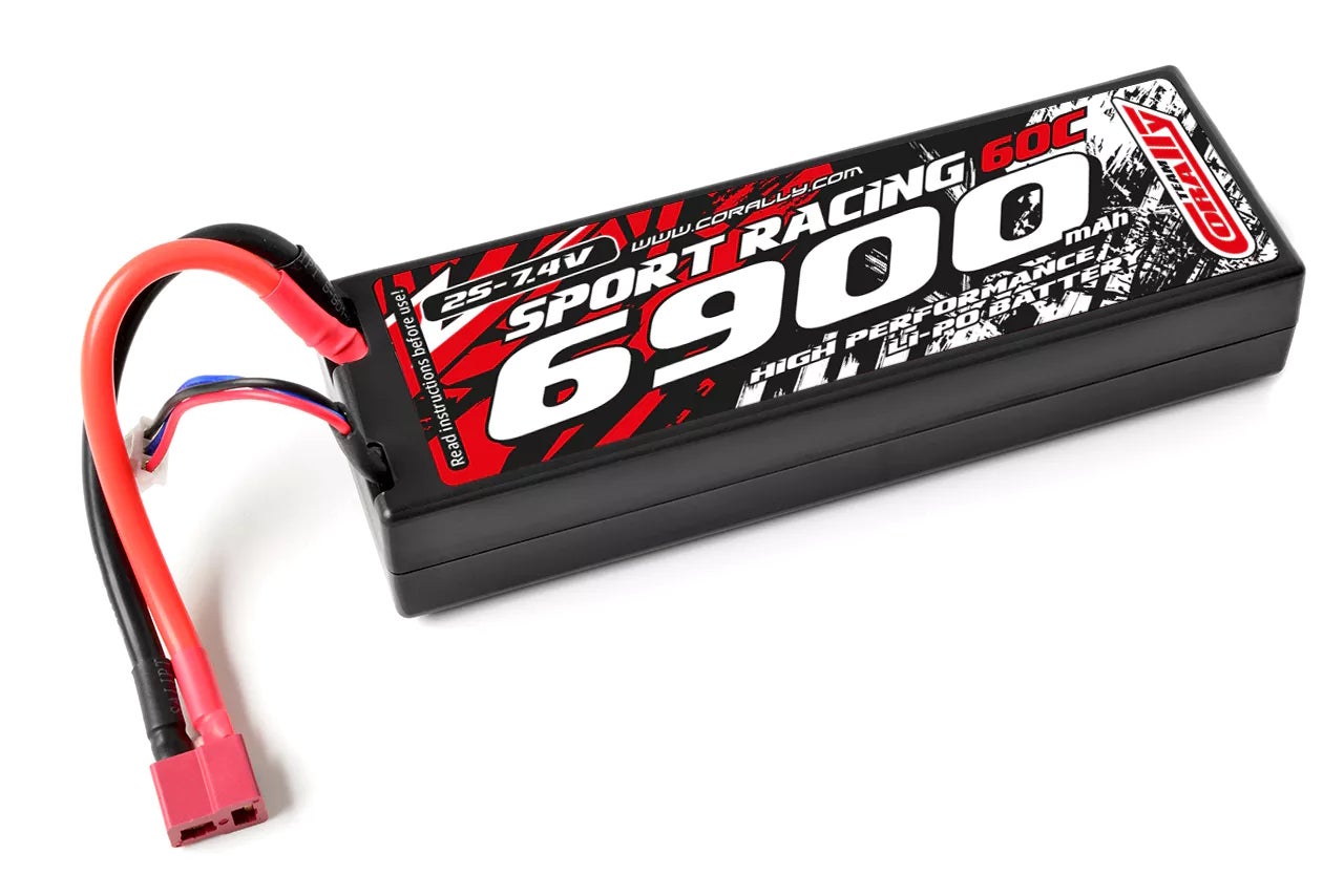 lipo battery c number Team Corally Sport Racing 60C 6900mAh 2S 7,4V LiPo Battery: Deans
